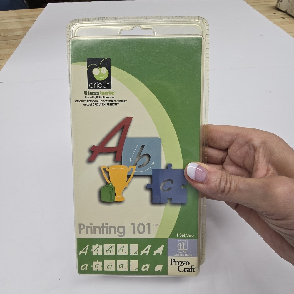 Vintage Cricut Cartridge Printing 101 NEW Sealed Classmate 29-0393 Letters